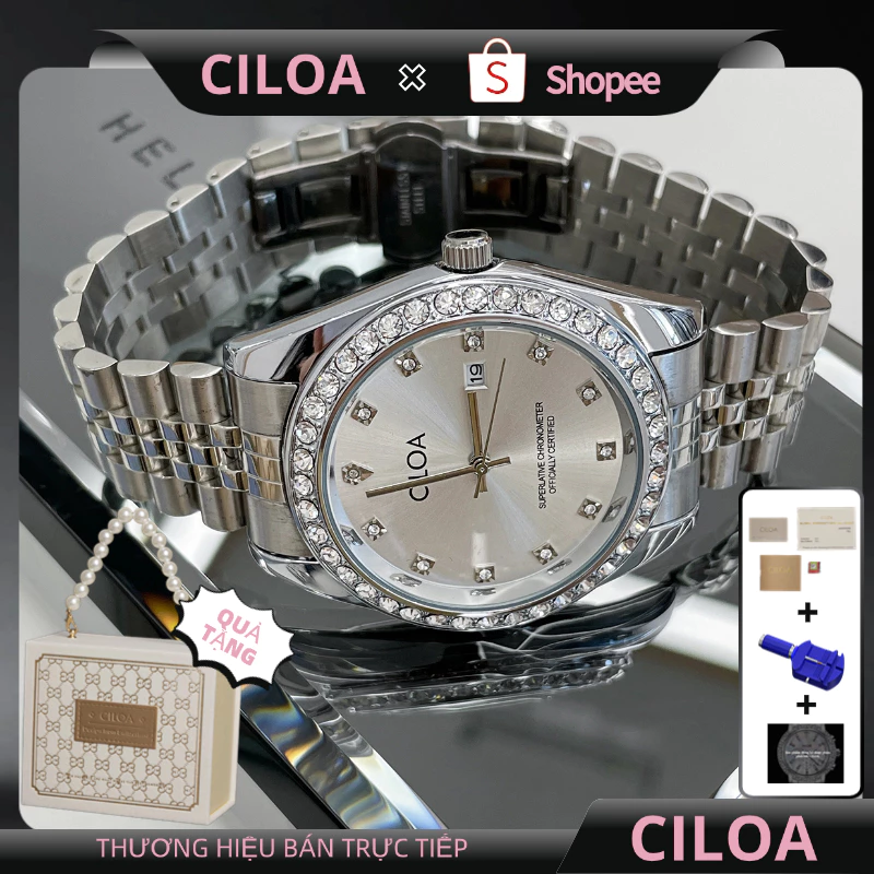 [CILOA]thời trang nữ cao cấp nữ chính hãng đồng hồ nữ mặt nhỏ chống nước đeo tay nữ 672a