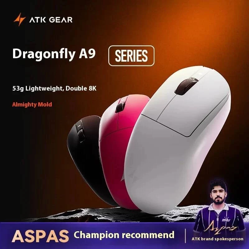 Chuột chơi game không dây nhẹ ATK Dragonfly A9 2.0 Series Chuột Bluetooth cho máy tính xách tay