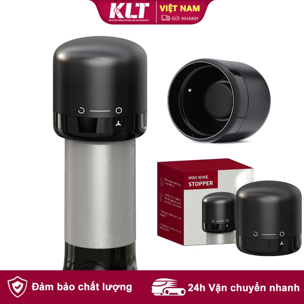 Nút Chặn Chai Rượu Vang CLITON Chân Không Bảo quản hiệu quả 18-19mm Rượu Vang Nút Chặn Bảo Quản