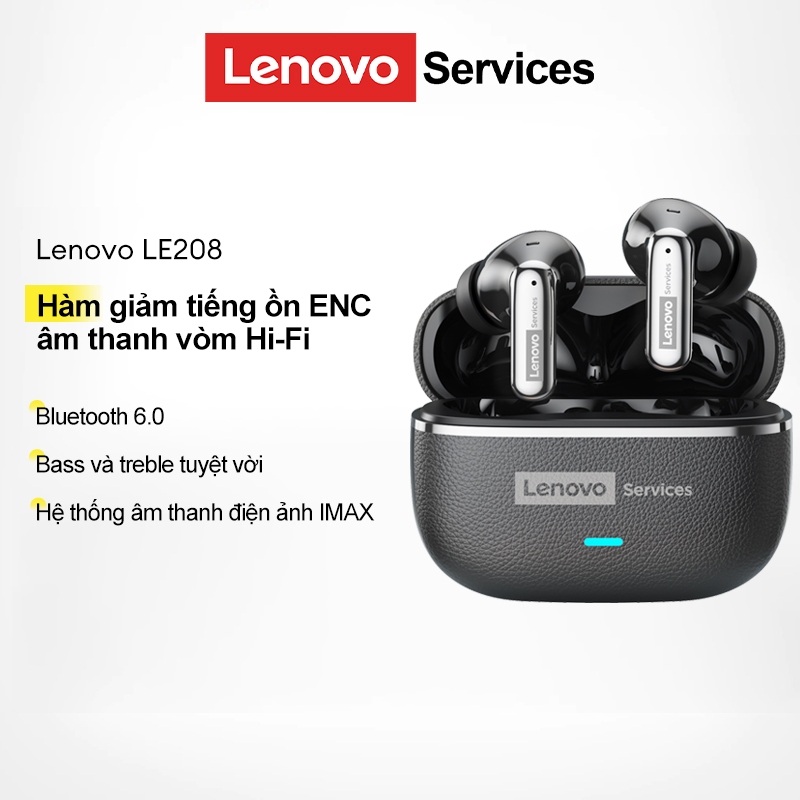 Tai nghe chơi game Lenovo LE208 Tai nghe Bluetooth Độ trễ thấp Chất lượng âm…