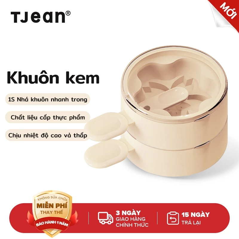 TJean Khuôn Kem - Khay Đá Viên Sáng Tạo Bằng Silicon Mềm Cấp Thực Phẩm