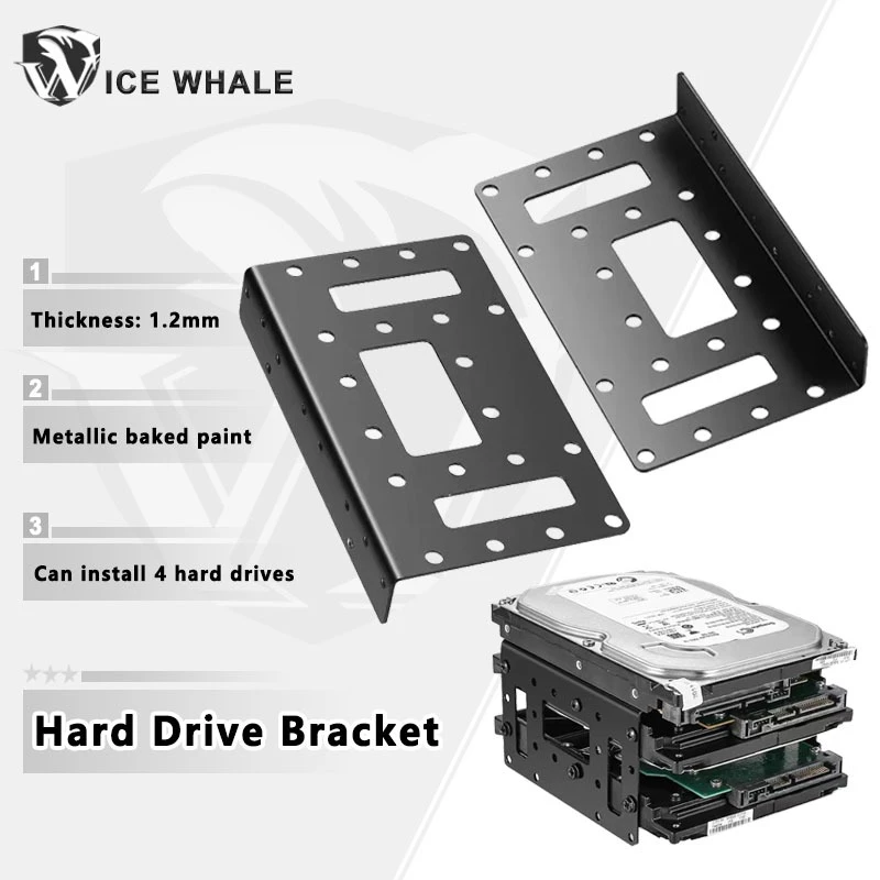 ICE Cá Voi Đĩa Cứng Mở Rộng Giá Đỡ 2.5 inch 3.5 inch Adapter Khay Adapter HDD Ổ Cứng Cho 2.5 / 3.5 inch SSD Giá Đỡ