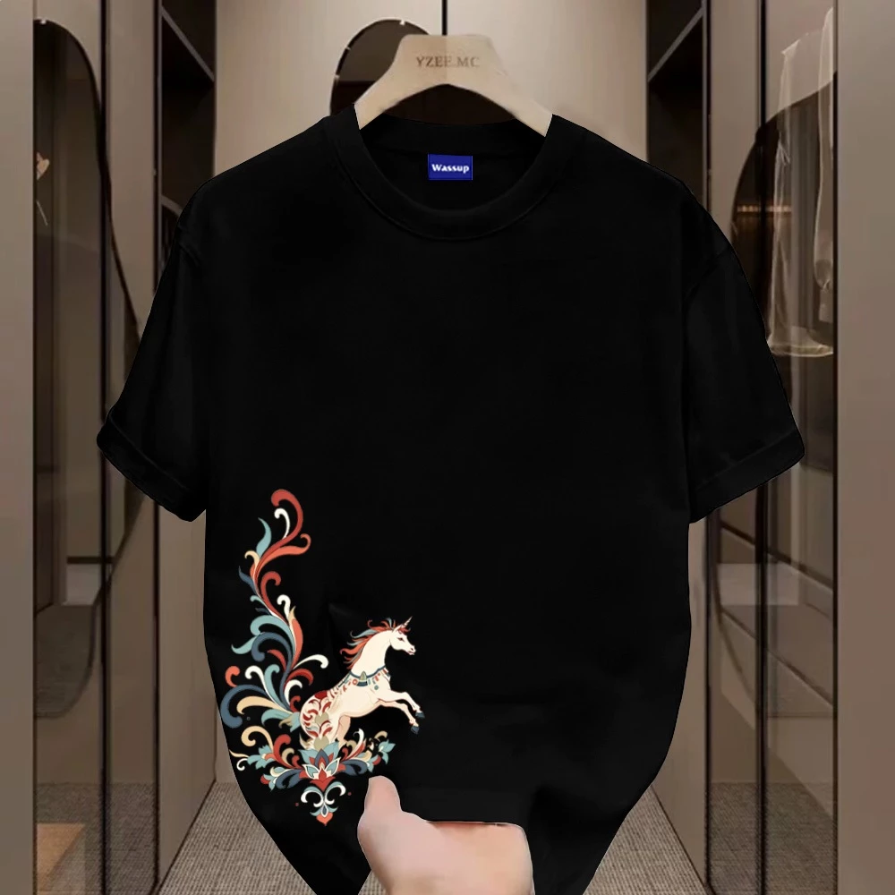 ✨Hàng có sẵn✨ WASSUP mẫu Tết năm Bính Ngọ — Áo thun nam mẫu mới! cotton, thời trang, Unisex