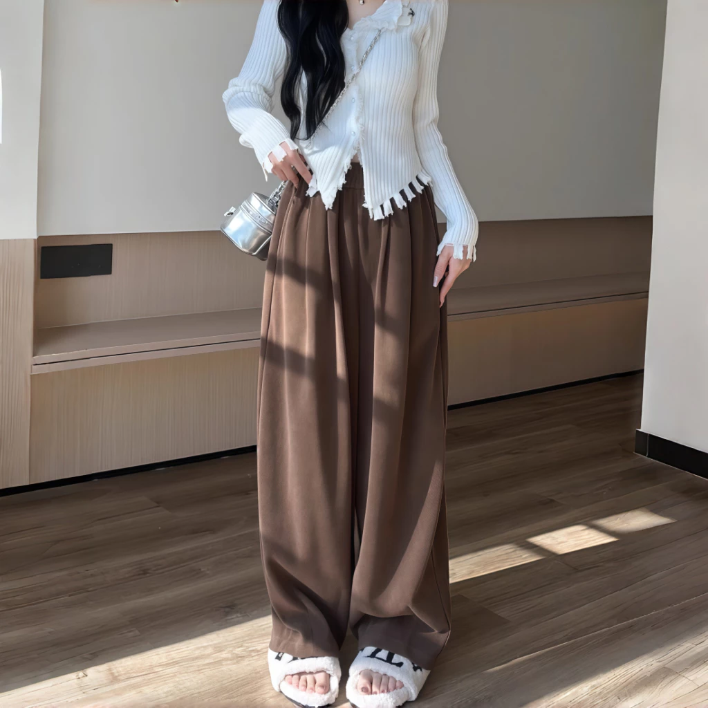 Hàng mới Thu Đông  Quần yếm mùa đông,Quần,Quần loe,Quần yếm nữ,Quần MacheteQuần casual màu trơn mặc thoải mái
