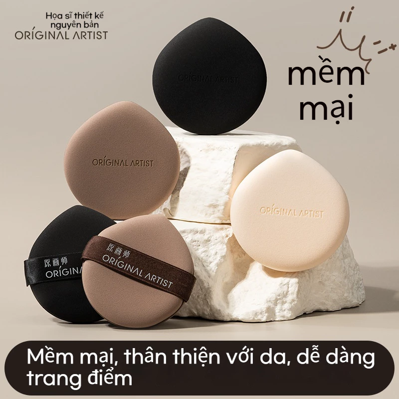 【NỞ TO GẤP 2 LẦN】Bông Mút Không Ăn Phấn | Che Khuyết Điểm | 2in1 Khô/Ẩm