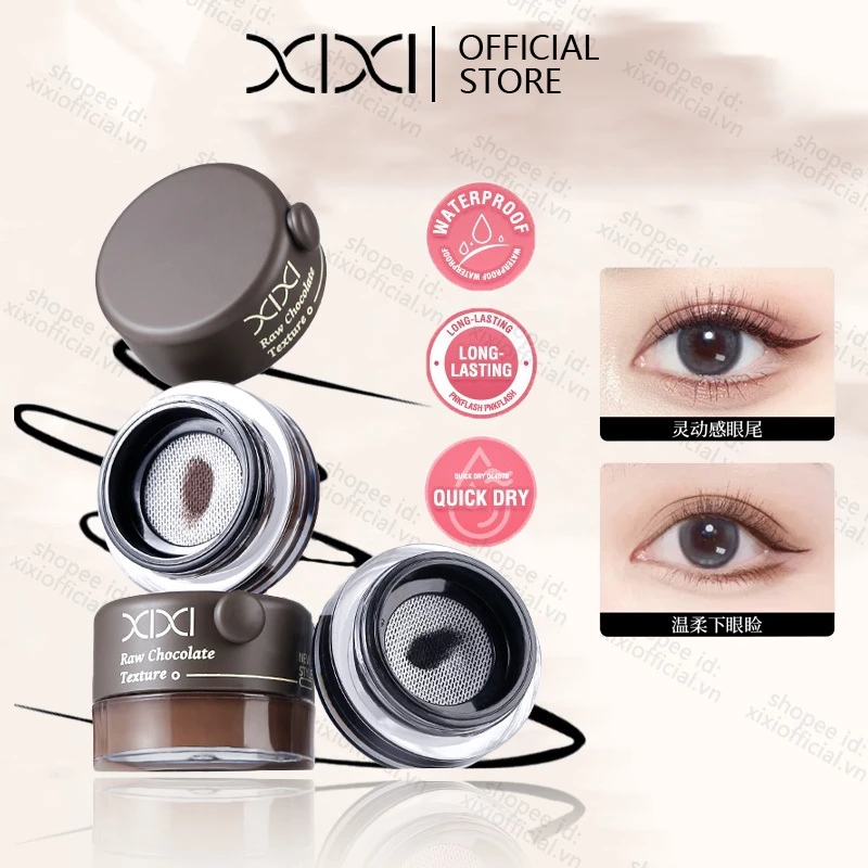 XIXI Matte Brown Black Eyeliner Cream 3D Natural Tint Eyebrow Enhancers Gel Wax Chống Thấm Nước Lâu Dài Trang Điểm Mắt Dụng Cụ Mỹ Phẩm NO.D766