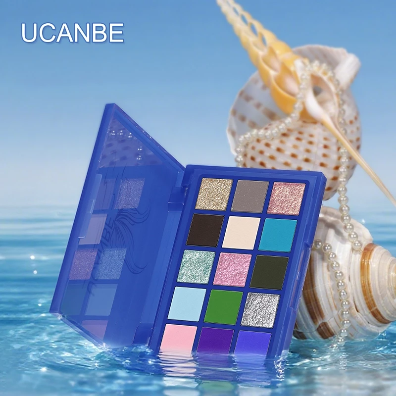 Bảng mắt UCANBE Nàng Tiên Cá – 15 màu xanh dương duochrome lấp lánh, lâu trôi, đẹp cho sân khấu & fantasy