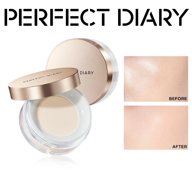 [Võ Hà Linh x PERFECT DIARY] Bột kiểm soát dầu chống thấm nước PERFECT DIARY kiểm soát dầu lên đến 12 giờ với 3 màu tùy chọn 7g