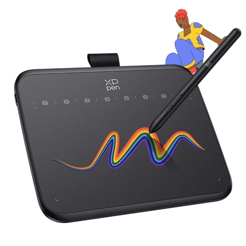 XPPen Deco 640 Pen Tablet Máy tính bảng vẽ kỹ thuật số đồ họa 6 inch Áp suất 16k để vẽ & viết