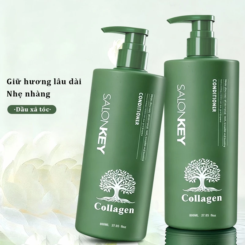 Dầu gội Salonkey Dung tích 800ml, dùng cho tóc và da đầu, làm mịn và kiểm soát, chống ăn mòn, nuôi dưỡng, kiểm soát độ dày, thích hợp sử dụng tại Salon