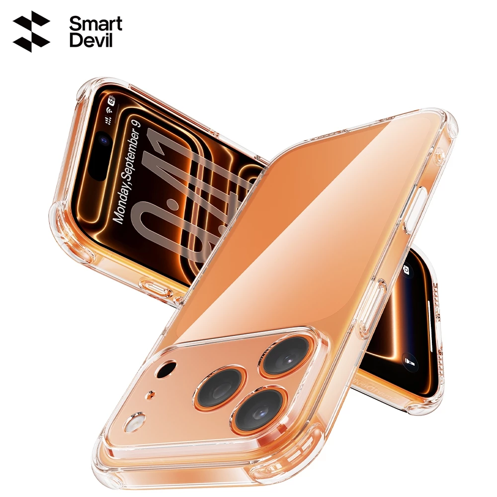 Ốp lưng thả túi khí SmartDevil cho iPhone 18 Pro Max / 18 Pro / 17 / 17ProMax / 16Pro / 17Air Lens Trọn gói Vỏ mềm silicon cao cấp