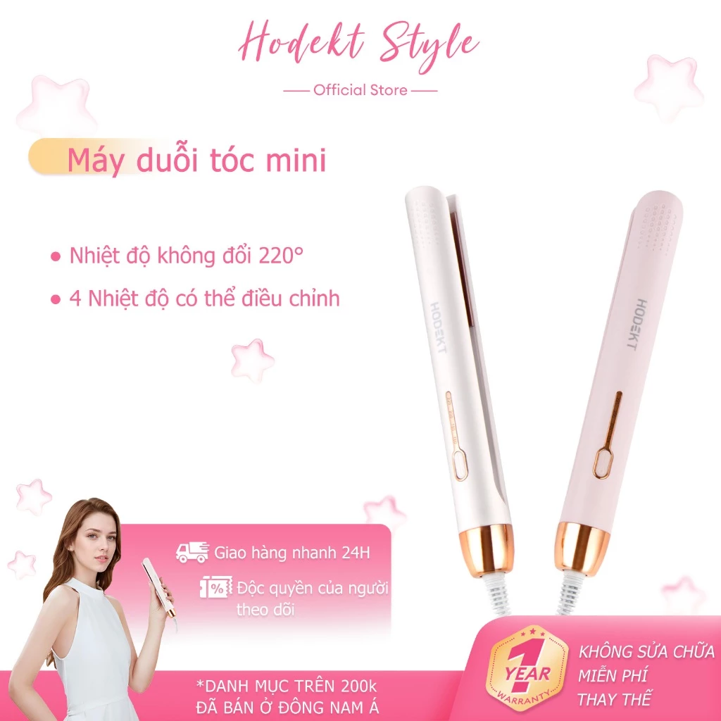 Máy Duỗi Tóc Mini HODEKT Máy ép tóc là tóc bằng sắt phẳng Dụng Cụ Tạo Kiểu Làm Đẹp Là Thẳng đẹp