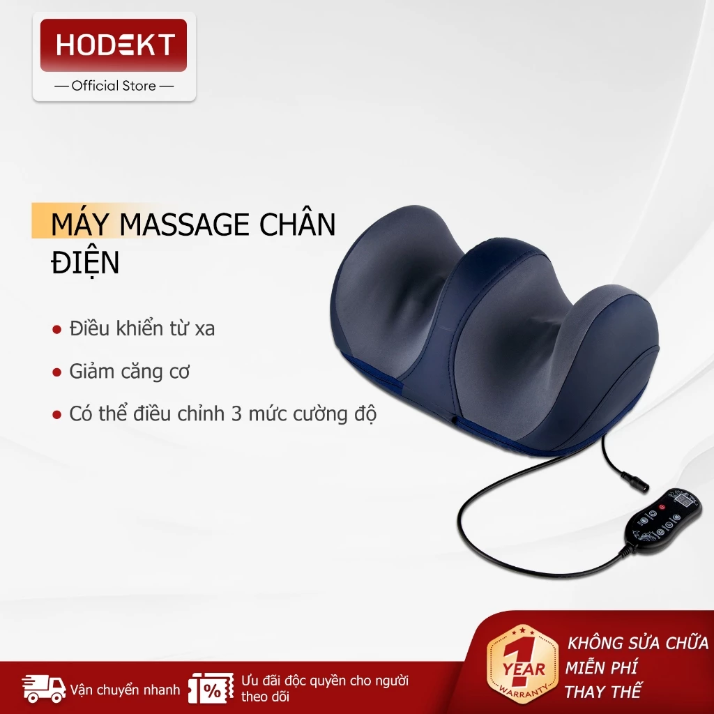 Máy Mát Xa Chân Bằng Điện HODEKT Massage Ba Cấp Độ Vải Thân Thiện Với Da Kháng Khuẩn