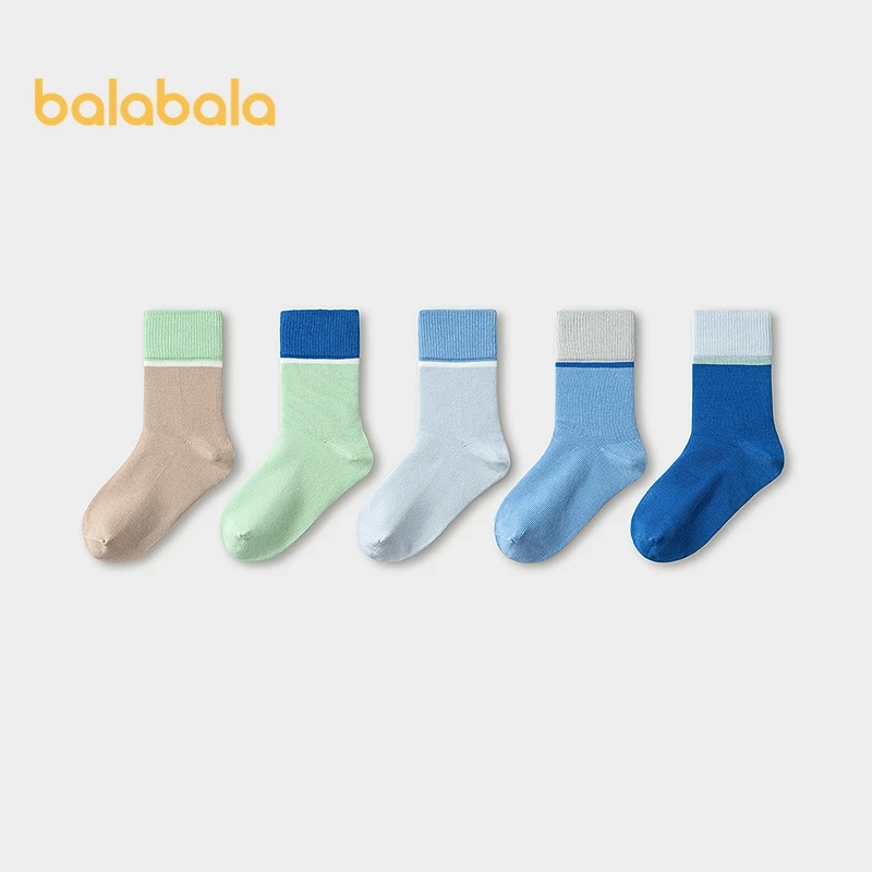 Balabala Tất Trẻ Em Bé Trai Bé Gái Tween Tất Cơ Bản Trẻ Em Sinh Viên Giày Thoáng Khí Mùa Thu Đông Mới