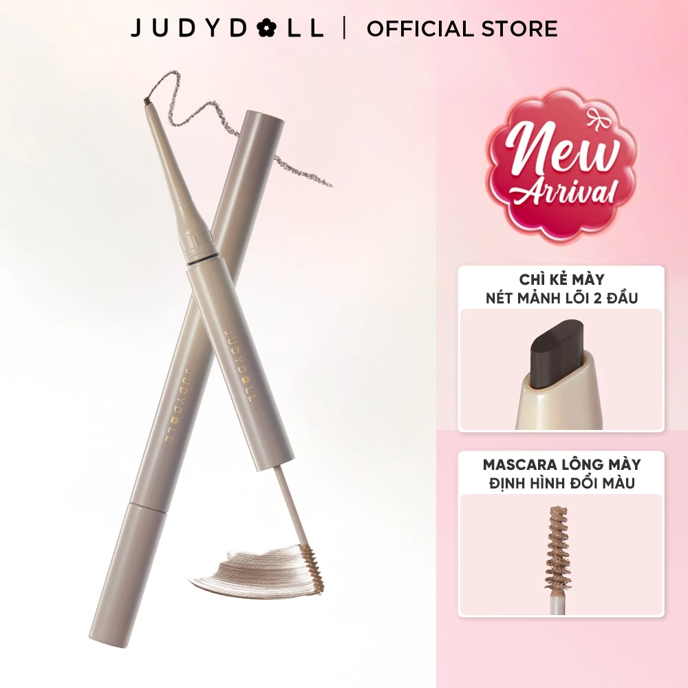 [MỚI] Chì Kẻ Mày & Mascara Lông Mày Hai Đầu JUDYDOLL Duo Eyebrow Pencil