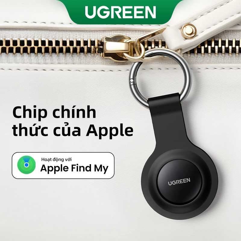 Ugreen Finder Security SmartTrack Link SmartTag với Apple Find My Key Bluetooth Tracker cho Earbud Hành lý MFi Phone Finder IOS