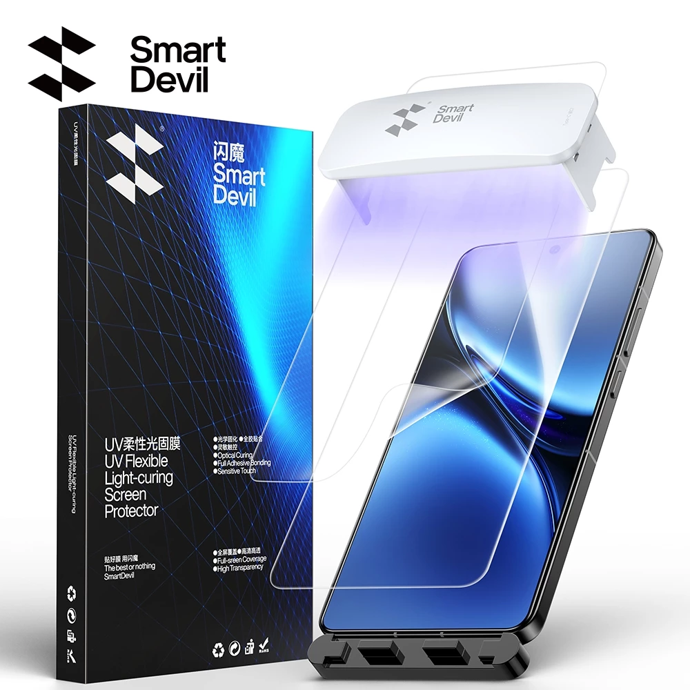 Phim Gel Nước UV SmartDevil Cho VIVO X100 / X200 / X80 / X80 Pro / X90 / X90 Pro Phim Bảo Vệ Toàn Màn Hình