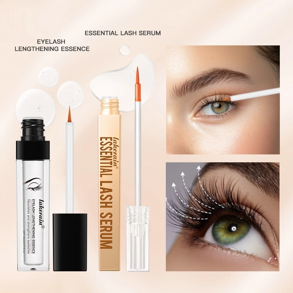 Bộ Serum tăng trưởng lông mi 2 trong 1 Lakerain | 8ml + 2ml | Lông mi dày hơn, dài hơn và mạnh hơn | Tinh chất nuôi dưỡng cho phần mở rộng | Không dầu & thuần chay