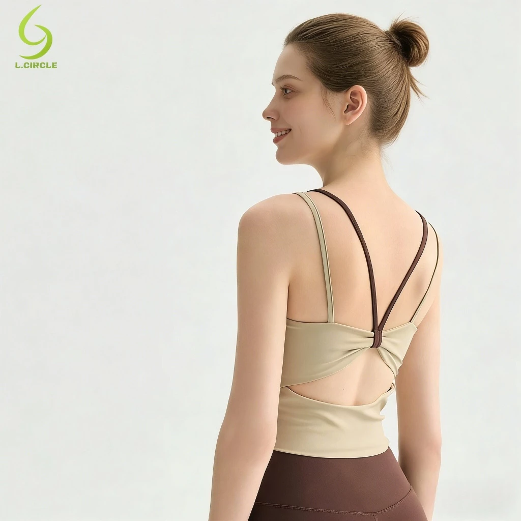 [L.CIRCLE] Áo ngực thể thao Yoga phối màu lưng đẹp