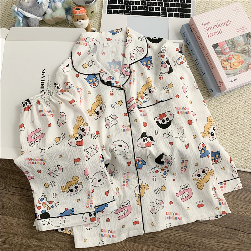 Áo dài tay có ve áo mặc mặc tại nhà Bộ đồ ngủ bé trai hoặc bé gái Poly-Cotton nhẹ cho 4 - 5 tuổi