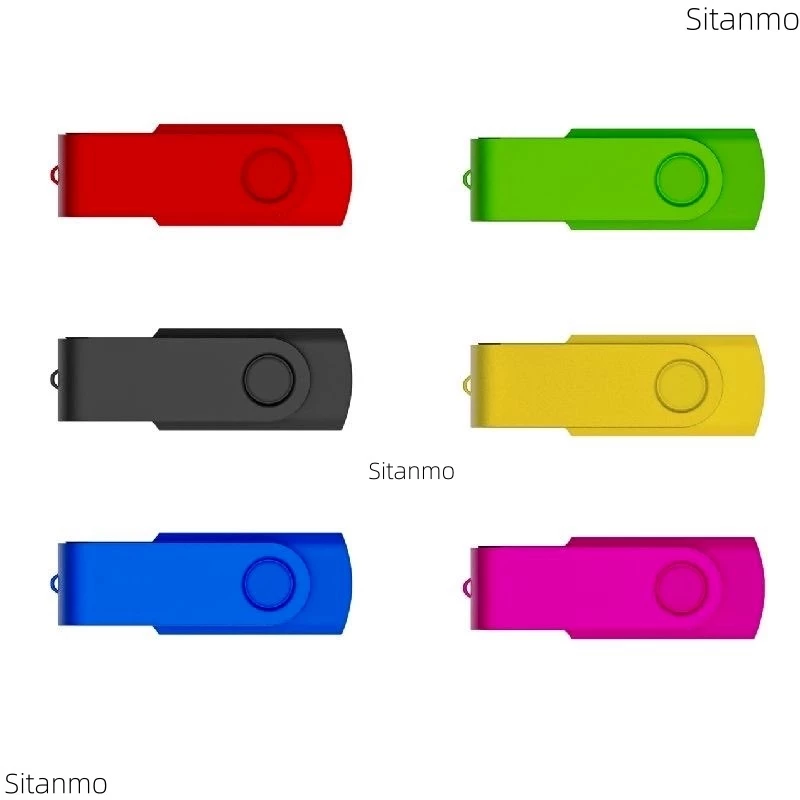 Ổ đĩa Flash 128GB USB 2.0, 1GB, 2GB, 4GB, Pendrive 8GB, 16GB, 32GB, 64GB Kẹp màu