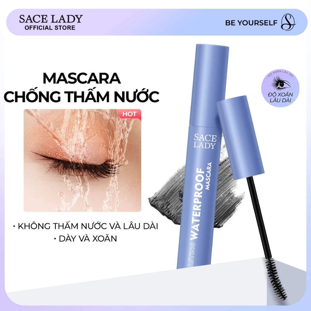 Mascara SACE LADY Chống Nước Chống Nhòe Chuyên 6g