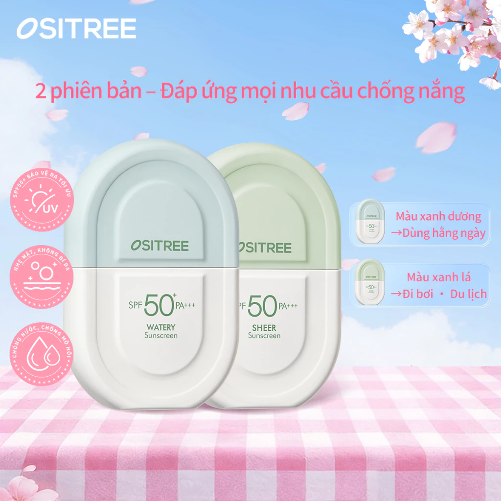 Kem chống nắng UV OSITREE Kem chống nắng chuyên sâu UV SPF50 + PA + + 50g