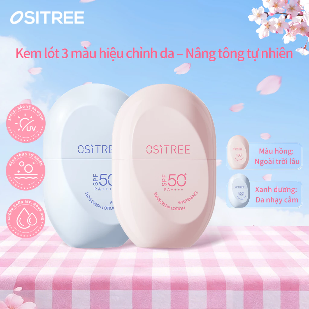 Kem chống nắng Ositree Ositree SPF50 + Mặt làm mới da mặt thể chất ngoài trời Làm trắng da 45g