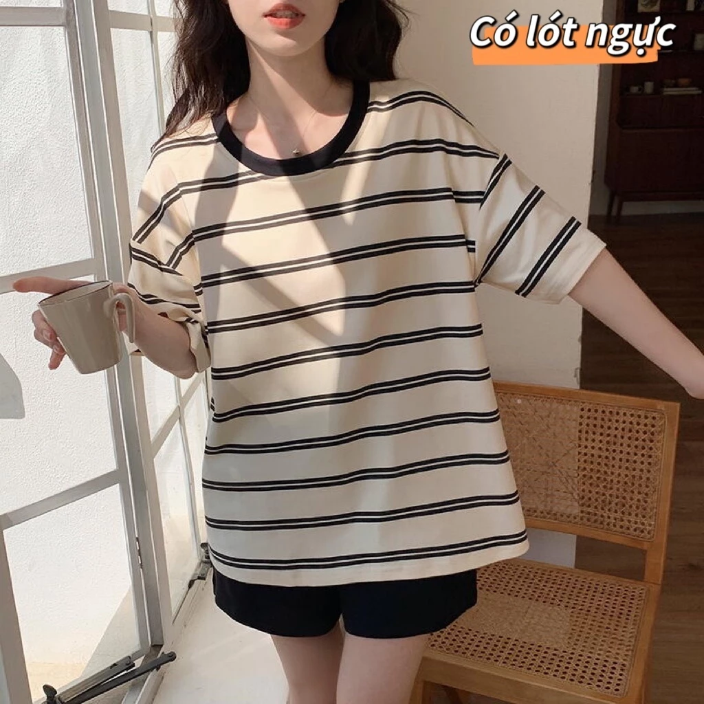 【Có đệm ngực】Đồ ngủ bộ nữ tay ngắn quần sóc có đệm ngực - Họa tiết thú động vật hoạt hình, thời thượng, mặc nhà hoặc ra ngoài