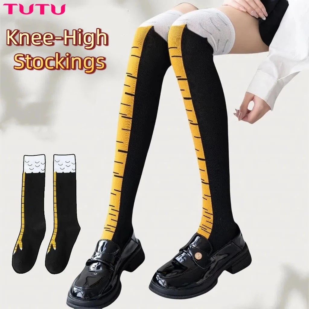 Tất Chân 3D Hình Móng Gà - Quà Tặng Hài Hước tất chân gà hài hước cho tiệc tất dài mỏng cho mùa xuân hè, tất thể thao cho nam nữ, quà
