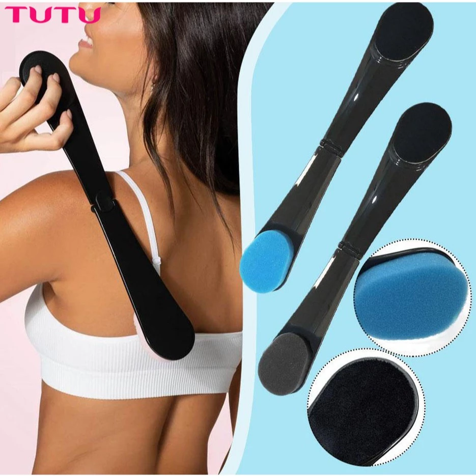 Cây Thoa Kem Lưng Kem Body Loại Đa Năng Gấp Gọn Tiện Lợi Khi Dùng Dụng Cụ Thoa Dưỡng Bàn Chải 2 Đầu Dùng Để Thoa Kem Body