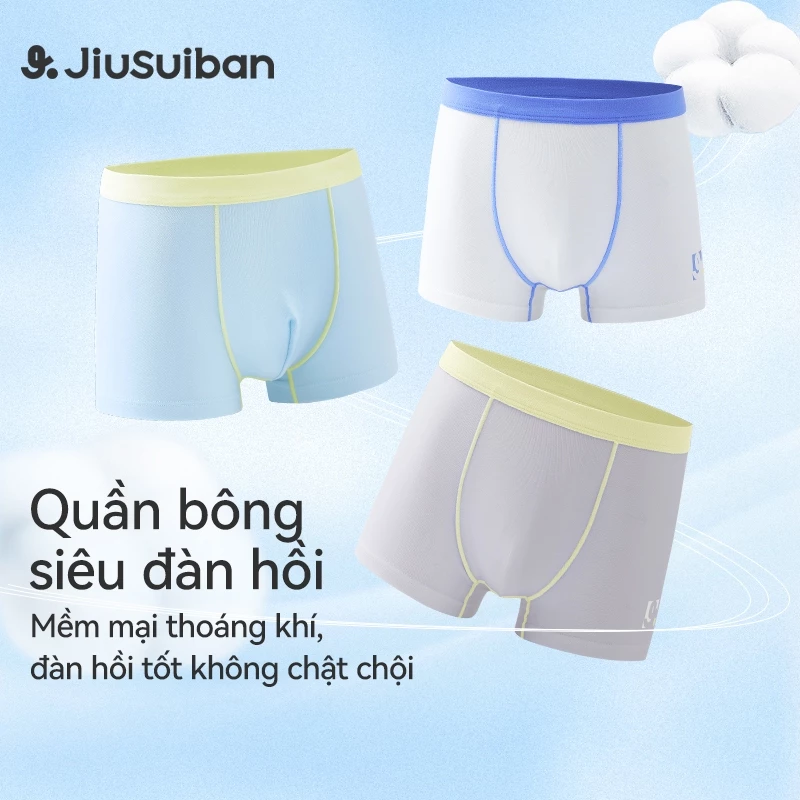 Jiusuiban Quan lot ong ngan be trai bo 3 chiec mua he vaicotton, khang khuan cap 7A, tham hut mo hoi, phu hophoc sinh the thao