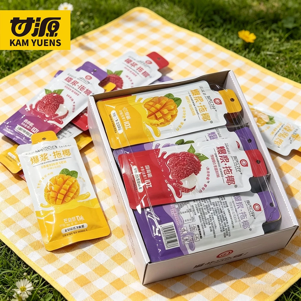 8-32 gói Fruit Trái Cây Nước Trái Cây Uống Bagged Mango Blueberry Xanh Táo Lychee Hương Vị Khác Nhau Hương Vị Trái Cây 40g
