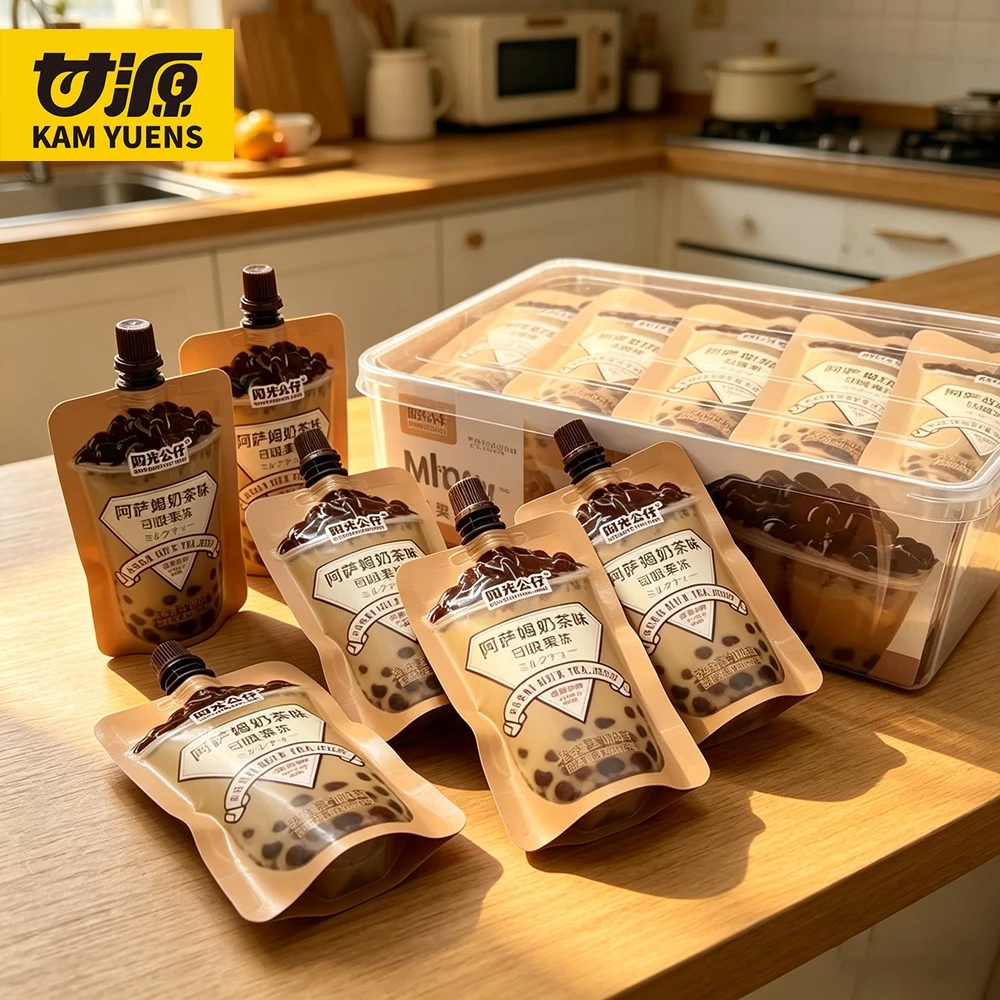 Trà Sữa Ngọc Trai Thạch Bagged Jelly Pudding Jelly Sữa Trà Hương Vị 110g Một Túi 30 gói