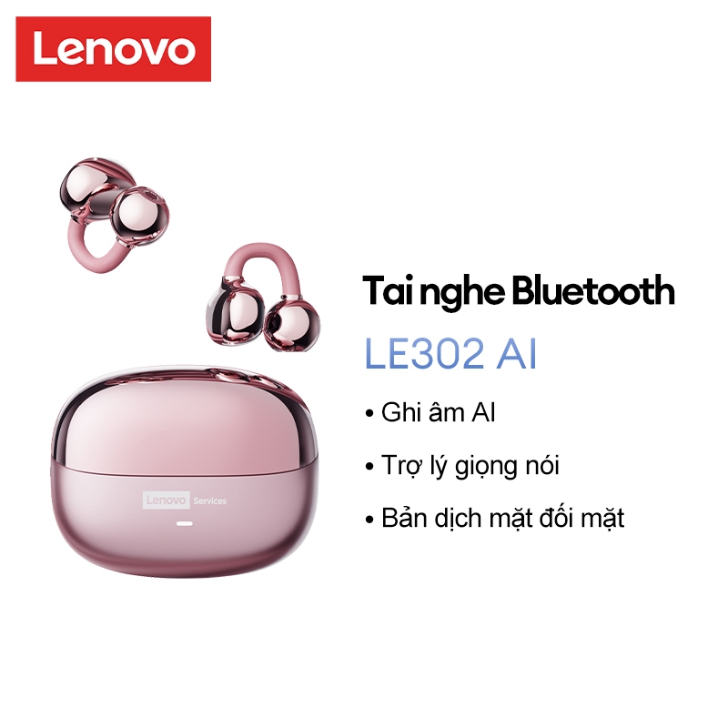 Tai nghe Bluetooth Lenovo LE302 AI Chất lượng âm thanh HIFI Dịch thời gian…