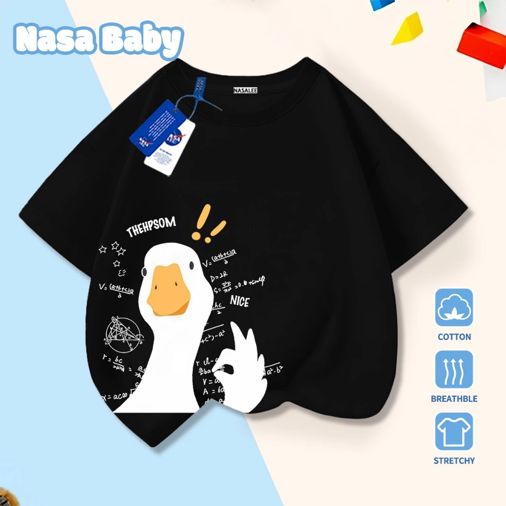 Áo thun in hình ngỗng (Goose) chủ đề NASA – áo ngắn tay thoáng khí mùa hè – giao hàng trong 24h​
