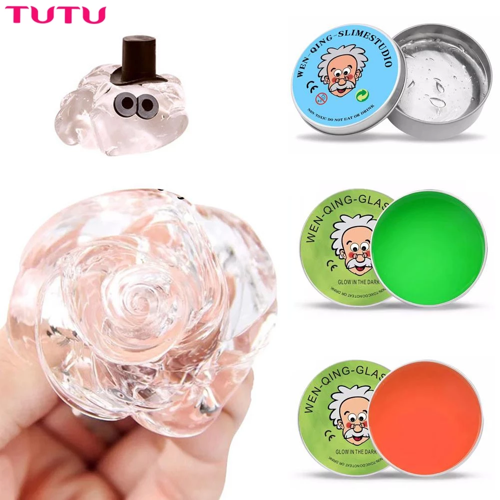 Thủy Tinh Lỏng Ông Già Bùn Trong Suốt Bó Bùn Slime Giải Nén Bùn Màu Pha Lê
