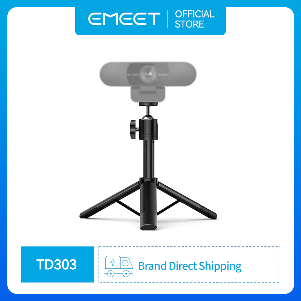 [EMEET] Chân đế máy ảnh ba chân Mini EMEET TD303 Chân máy di động chuyên nghiệp cho hầu hết các Webcam / Điện thoại / GoPros / Máy ảnh không gương lật