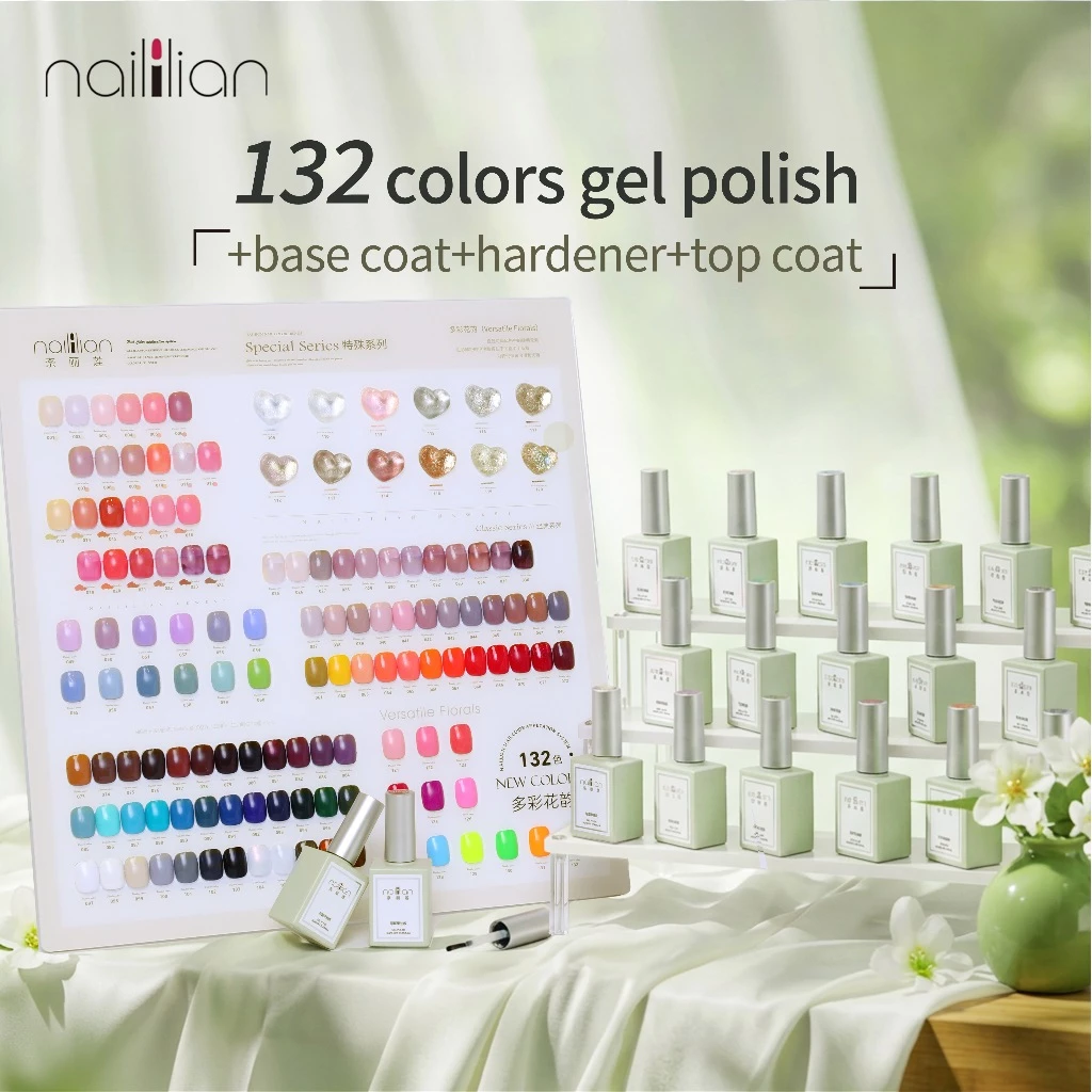 Naililian sơn móng tay 132 colors gel polish sơn móng tay cho bé gái gel móng tay sơn gel dưỡng 001-067