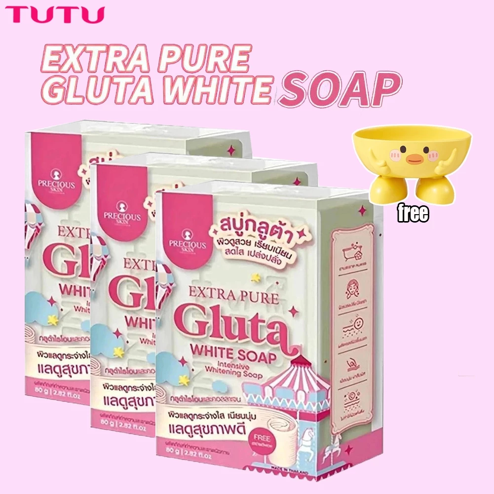 Xà phòng axit Glutathione Niacinamide Xà phòng rửa mặt xà tắm với lưới tạo bọt xà phòng Niacinamide