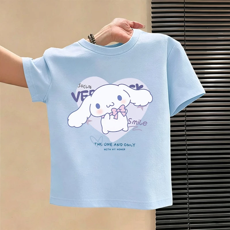 Áo thun NASA Cinnamoroll in hình, vải Cotton thoáng mát, kiểu dáng rộng unisex, giao hàng trong 24 giờ