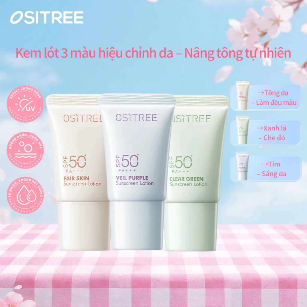 [Quà tặng] OSITREE Kem chống nắng làm trắng da làm dịu chống tia cực tím 4g Kem chống nắng