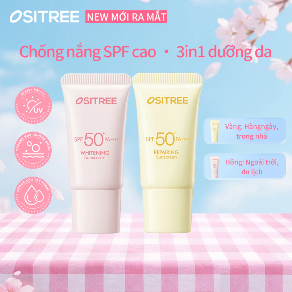 [Quà tặng]OSITREE Viên Kem Chống Nắng 3.0 Làm Trắng Da Dưỡng Ẩm Chống Tia Cực tím 10g Kem Chống Nắng