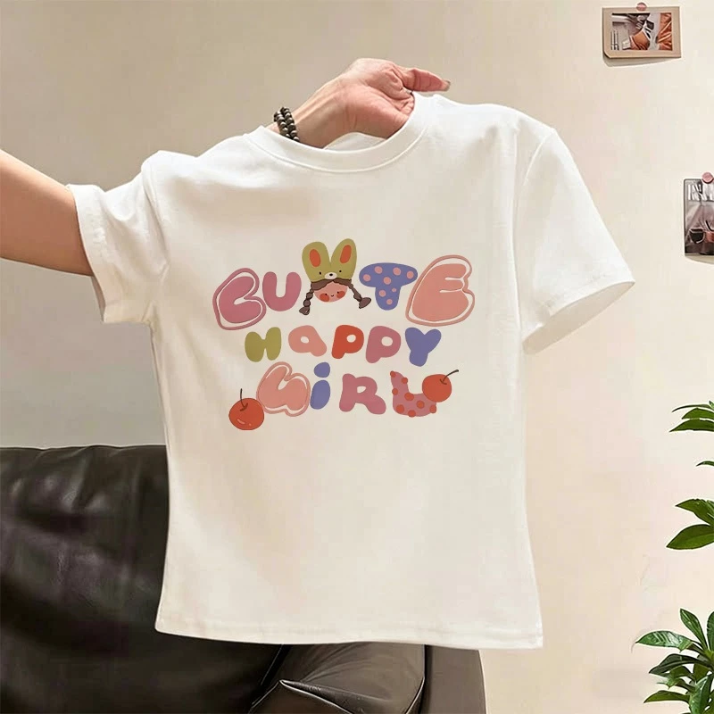 Hàng có sẵn Giao ngay Áo thun NASA in chữ cộc tay mùa hè Cotton bé gái