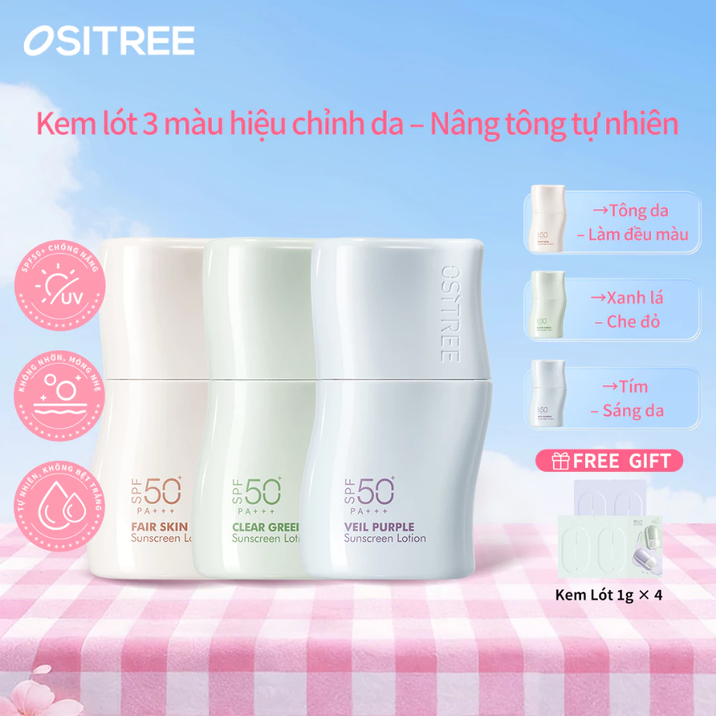 [Livestream] Ositree Kem chống nắng dưỡng trắng kiềm dầu – Mỏng nhẹ không nhờn rít  32g