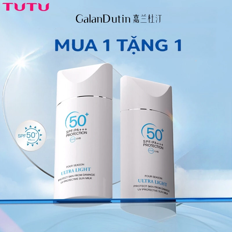[MUA 1 TẶNG 1]Kem Chống Nắng GalanDutin Làm Mới Chống Thấm Nước Và Chống Mồ Hôi Cách Ly Và Bảo Vệ Công Suất Cao Tia UV SPF50 + PA + + + Kem Nắng Mặt