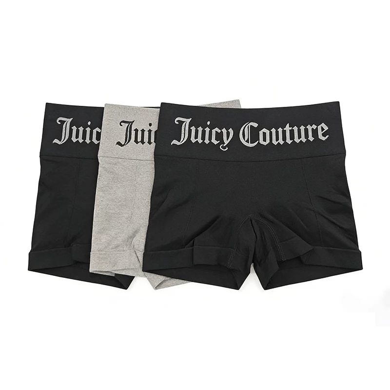 Juicy Couture 3 Chiếc Cao Cấp Liền Mạch Biker Quần Short Nữ Cotton Co Giãn Quần Lót Tập Yoga Chống Chafe Quần Short An Toàn