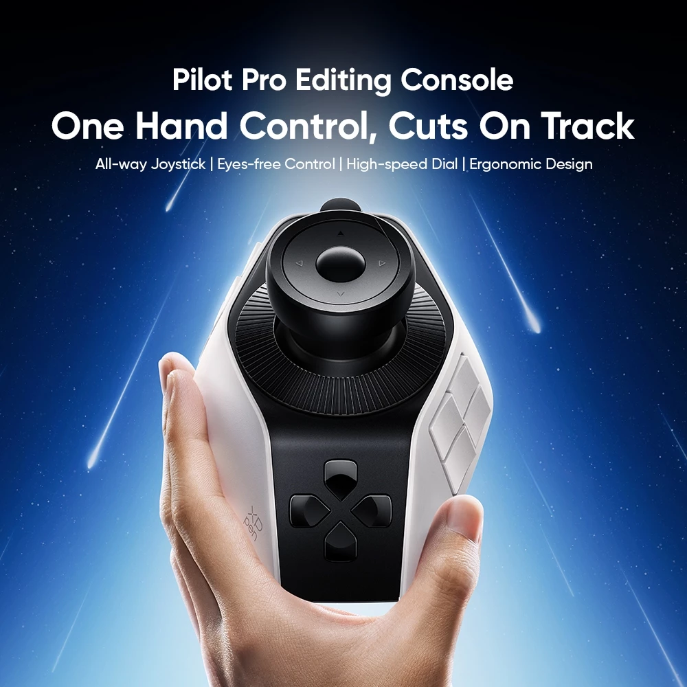 XPPen Pilot Pro Editing Console ay cầm thiết kế bàn phím tùy chỉnh cho bảng điều khiển chỉnh sửa