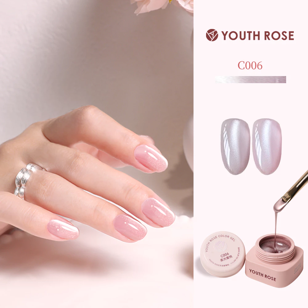 Youth Rose Sơn gel mắt mèo hiệu ứng pha lê trong suốt hạt thủy tinh chuyên dụng cho làm nail mắt mèo C006 thạch tráng gương mong tay