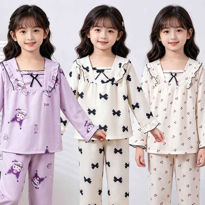 Bé Gái Dài Tay Cổ Vuông Pachacco Hoạt Hình Loungewear Trẻ Em Polyester Bền Nightie Cho 10 - 11 Tuổi